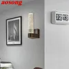 Vägglampa aosong moderna lampor kristall sconce led 220v 110v inomhus aluminium bubbla fixtur för hem sovrum vardagsrumskontor