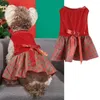 Hundkläder Lätt att ta av Pet Dress Hållbara festliga kläder Julklänningar för hundkatter Bekväma tvättbara små