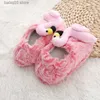 Slipper Fashion Toddler Girl Slippers for Home Indoor Baby Item Loafers Plush Warm Cute Flamingo Children Little Kid House Footwear Gift T230916