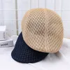 Berets Men Casual Hat Mesh Caps na wiosną lato jesienne Cabbie Flat Cap pusta oddychanie Sboy Beret Ivy 230915