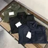 Chaqueta de trabajo de marca de diseñador para hombre, insignia con letras bordadas, gorra oculta a prueba de viento para hombre y mujer, Multi-pocket313J