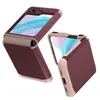 Armor Rugged For Samsung Galaxy Z Flip 4 5 Flip3 Flip5 Case Plastic Soft Hinge Protection Cover