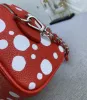 2023ss X YK Schoudertas Designer Handtassen SPEEDY 20 Echt lederen clutch Mini-tassen Yayoi Kusama Crossbody Portemonnee Merk Dames Crossbody