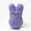 Altre forniture per feste festive Coniglietto di Pasqua Peeps Peluche Coniglio Bambole Simation Peluche per bambini Regalo Morbido cuscino Consegna a goccia Hom Dh8K4