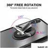 Car Holder Mtipurpose Mobile Phones 360 Degree Airs Vent Grip Mount Stand Rotation Magnetic Finger Ring Phone Holders Air Drop Deliv Dhawx