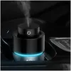 Car Air Purifiers Portable Humidifier Mini Trasonic Usb Essential Oil Diffuser Freshener Led Lights Purifier Aromatherapy Diffusers Dhguv