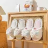 Hausschuhe 2022 Kawaii Plüsch Bogen Nette rutschfeste Frühling und Herbst Erwachsene Schuhe Puppe Weibliche Innen Haushaltsgegenstände