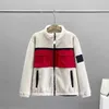 Men's Women's Couples plush Jackets coat science and technology wool Collar clothing winter rainbow pattern youth casual fur Stand Collar blazer Fashion New