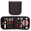 27pcs set Portable Travel Sewing Box Kit Sewing Thread Stitches Knitting Needles Tools Cloth Buttons Craft Scissor Mom Gifts215O