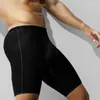Cuecas Mens Ice Silk Underwear Long Leg Boxer Briefs Trunk Sport Shorts Respirável