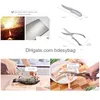 Ciseaux 25Cm9.8 Ciseaux robustes en acier inoxydable Gadget de cuisine cisaillement poisson canard coupe poterie coupe-os de poulet outil de cuisson goutte livraison Dhmjg