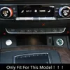 Center Console Button Frame Decoration Decals Car Styling för Audi Q5 FY 2018 2019 Rostfritt stål Interiör Tillbehör209Q