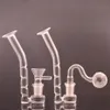 En yeni sigara içilen nargile boru nozul ark adaptörü içbükey delikli j-hookah içbükey taban tüp tipi cam su dab teçhizat bong ile 14mm erkek yağ brülörü veya tütün kasesi