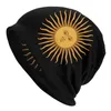 Basker unisex vinter varm motorhuv homme stickade hattar gatuflaggkarta av argentina beanie cap utomhus argentinska stolta mössor