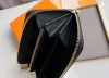 Designer mulheres carteiras zippy bolsas flor carta vernis titular do cartão senhoras moda longa fina zíper dinheiro sacos de embreagem com caixa de alta qualidade