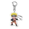 20PCS alot Anime Cartoon Keychain Acrylic Uchiha Sasuke Double Sided Transparent key Chain Jewelry For Fans Gifts H1126306B