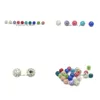 Tongue Rings Crystal Lip Earring Ferido Ball Mticolour Metal In Middle Harts Surface 14 Gauge High Quality Rostless Drop Del Dhgarden Dhdry