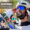 Utomhus Eyewear UV400 Sport Eyewear Mountain Cycling Glasses Outdoor Cycling Goggles Men Cycling MTB Solglasögon 1Lens 230915