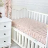 Комплекты постельного белья 1307025 см, простыни для кроватки для новорожденных, однотонные простыни, наматрасники для мальчиков и девочек унисекс, 230915