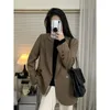 Damenanzüge UNXX 2023 Frauen Zweireiher Blazer Büro Dame Lose Klassische Mantel Anzug Jacke Weibliche Chic Outwear Outfits Femme