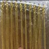 480 pièces collier de chaînes à billes plaquées or 45 cm 18 pouces 1 2 mm idéal pour les carreaux de Scrabble pendentif en verre bouchons de bouteilles et plus encore 291a