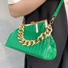 Avondtassen Mode Driehoek Ontwerp Gouden Dikke Ketting Schouder Crossbody Tas Voor Vrouwen Luxe Merk Handtas Grote Party Cluth 230915