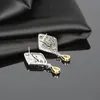 Boucles d'oreilles pendantes de luxe pour fête d'été, Zircon cubique brésilien, goutte d'or pour femmes, mariage, fiançailles, bijoux à la mode, cadeau 2023