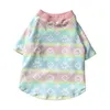 Francuski buldog luksusowy designer Pet Classic Apparel Summer Fashion T Shirt krótka sekcja bawełny mis
