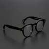 Lunettes de soleil de mode Cadres Acétate Lunettes optiques Cadre Hommes Plein Rétro Vintage Rond Cercle Prescription Lunettes Jonny Depp Wom264t