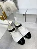 Mary chaussures pantoufles de créateur pour femmes diapositives sandales d'été chaussures chaton talon épais marque classique plage décontractée femme pantoufles curseurs sandales de plage 35-42