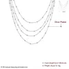 Damen-Tennis-Halskette aus Sterlingsilber mit vier Lagen heller Perlen, GSSN751, modischer, schöner Schmuck aus 925er Silber, Grad3214