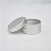 400 X 10g Nature Aluminum Cream Tins 10ml Empty Sample Cosmetic Cream Container Aluminum Tin Solid Perfume Bottle Jar Whole252Y