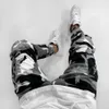 Camo Pant Stretch Streetwear Hip Hop Men Jeans tryckt brev jogger denim blyerts byxa manliga fickor design jeans pant striped233v