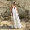 Basic Casual Dresses Summer Halter Beach Outfits For Women Sundress Sleeveless Elegant Bohemian Chic Long Dress Female Robe Party Holiday Dress L230916