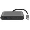 Convertitore adattatore video multiporta da USB C a HDMI Hub USB-A 4K, porta di ricarica USB-C PD Porta Gigabit Ethernet, compatibile con Thunderbolt 3