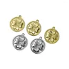 Encantos 1 pçs sorte trevo de quatro folhas pingente colar para mulheres moda aço inoxidável ouro prata cor gargantilha jóias acessórios