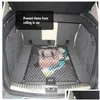 Car Organizer Storage 60 X 80 Cm Trunk Lage Bag Cargo Nylon Stretchable Elastic Mesh Net Drop Delivery Mobiles Motorcycles Interior Dhzsp