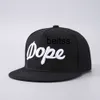 DOPE – chapeau de Baseball personnalisé à bord plat, lettre brodée, Hip Hop, danse de rue, chapeau en langue de canard pour Couple