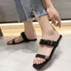 Talltor 2022 Summer Women's Open Toe Flat Fashion Outdoor Transparenta Sandals for Girls Beach Casual Shoes Plus Size 43