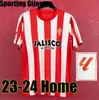 23 24 Sporting de Gijon Soccer Jersey 2023 2024 HOME UD ALMERIA SADIQ DYEGO SOUSA AKIEME JUAN VILLAR FOOLBOLT SHIRTS RIVERA P.GARCIA KRAVET