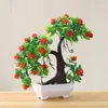 Flores decorativas amante árvore plantas artificiais prateleiras bonsai potes falsos ornamentos de mesa de escritório em casa decoração para o quarto dos namorados plantador
