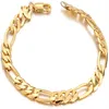 Bracelet homme rempli d'or 18 carats, bracelet entier direct d'usine262o