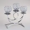 Bougeoirs Vintage votif porte-bougie chandelier 3-candélabres centres de Table de fête de mariage