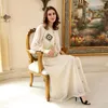 Roupas étnicas Ramadan Lantejoulas Abaya Eid Mulher 2023 Bordado Marroquino Caftan Plus Size Turquia Abyas Kaftan Dubai Árabe Vestido Islâmico