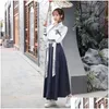 Bühnenkleidung Uni Chinesischer Volkstanz Kostüm Elegante Hanfu für Frauen Herren Klassische traditionelle alte Kleidung Dwy13301 Drop Lieferung Ap Dhmbt