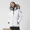 Canada Piumino da uomo Parka Cappotto da donna di alta qualità Designer Goose Moda Inverno Uomo Giacca da donna Lettera di lusso Plaid Classico Collo di pelliccia caldo Top XS-2XL