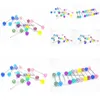 Anneaux de langue 100pcs bijoux de corps piercing boule acrylique anneau de paillettes haltères barre de mamelon 14G1.6mm mélanger les couleurs livraison directe Dhgarden Dhcgm