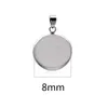 10pcs/lot Fit 10 12 16 20 30mm Stainless Steel Resin Blank Cabochon BaseTray Setting Bezels Pendant Charms FOR Jewelry Making Jewelry MakingJewelry Findings