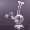 DHL gratuit 7 pouces 14mm femelle verre bongs narguilés en ligne perc conduites d'eau Dab plates-formes pétrolières Recyclerash Catcher Bong avec 14mm mâle verre brûleur à mazout tuyaux prix le moins cher