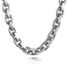 Kolczyki naszyjne Zestaw kabla ze stali nierdzewnej biżuteria łańcucha linków do męskiej bransoletki damskiej o szerokości 8 mm srebrne